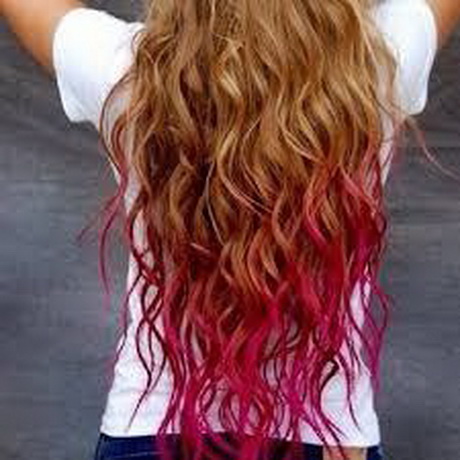 Blond pinke haare