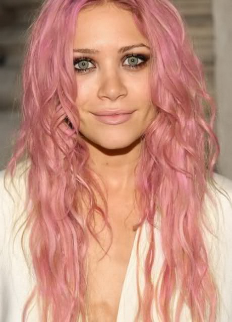 Blond rosa haare