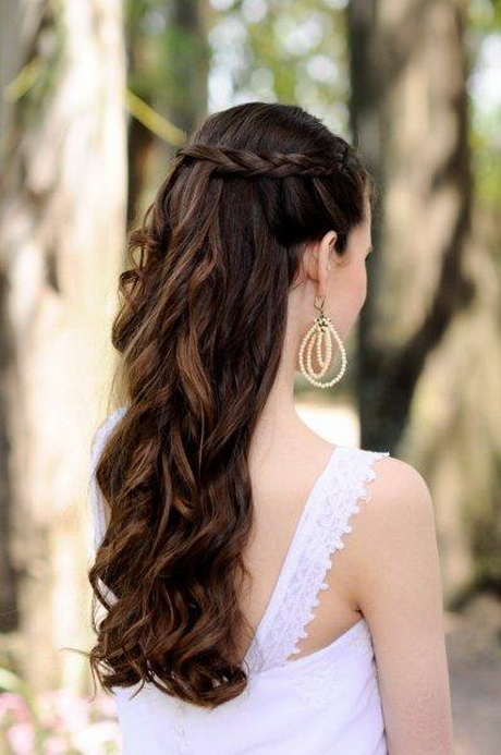 Brautfrisur langes haar
