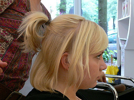 Halblange frisuren mit pony