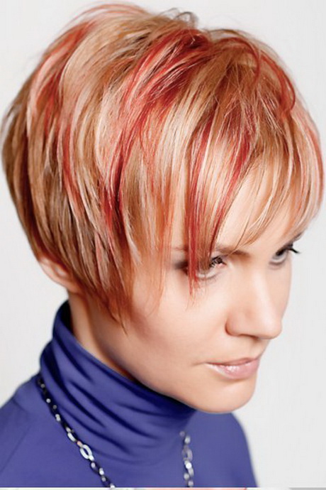 Rote haare blonde strähnchen