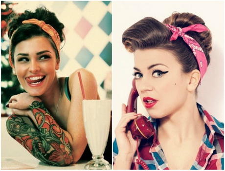 Einfache rockabilly frisur