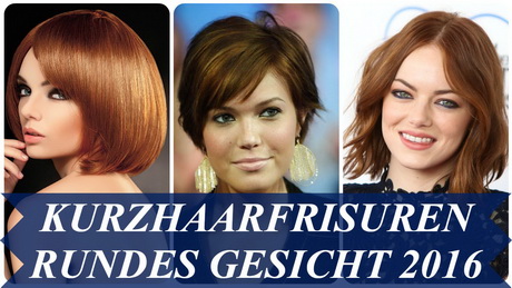 Kurzhaarfrisuren rundes gesicht 2016