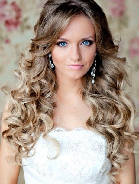 Frisur hochzeit locken