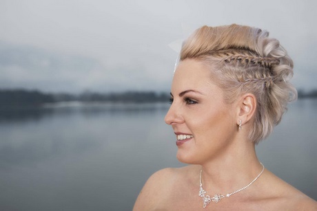 Kurze haare schleier hochzeit