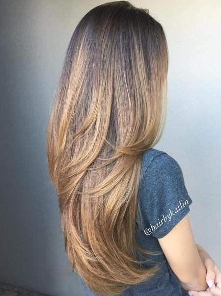 Lange haare stufenschnitt hinten