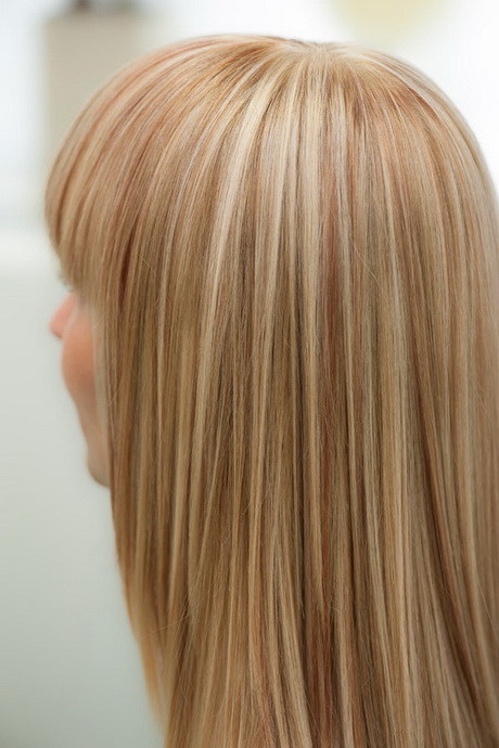 Blonde haare braune strähnchen