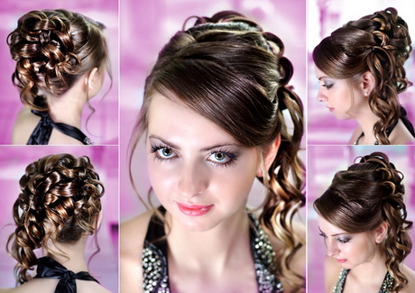 Brautfrisur lange haare locken