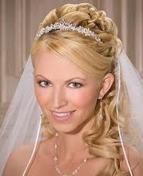 Brautfrisuren mit diadem