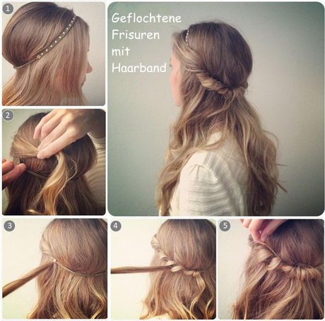 Flechtfrisuren lange haare offen