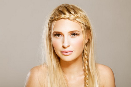 Frisuren flechten mit pony