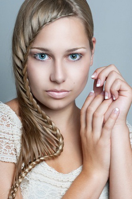 Frisuren flechten mit pony
