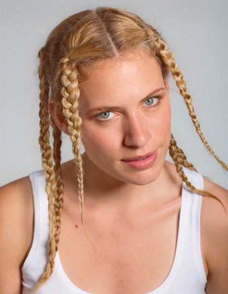 Frisuren flechten mit pony