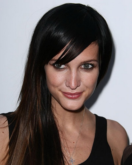 Frisuren schräger pony
