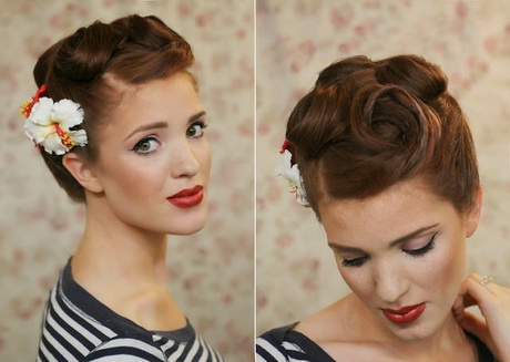 Pin up frisuren kurze haare