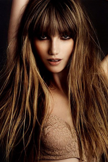 Pony und lange haare