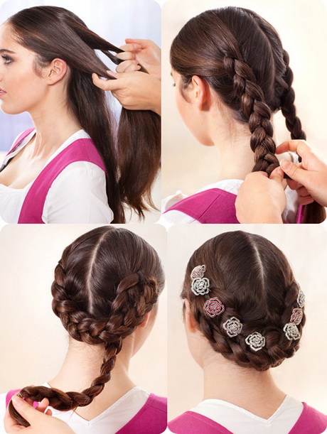 Dirndl frisuren selbst machen