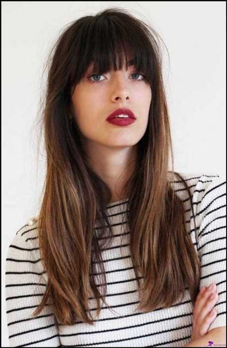 Pony frisuren lange haare 2021