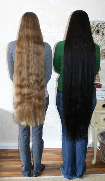 Sehr lange haare