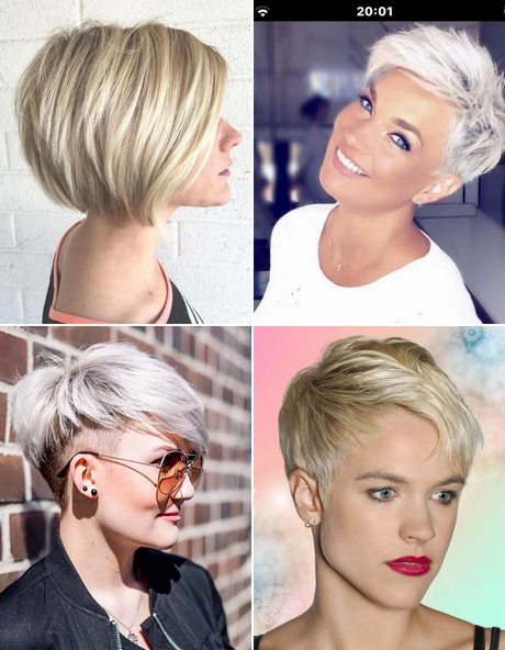 Kurzhaarfrisuren frauen frech 2023 feines haar