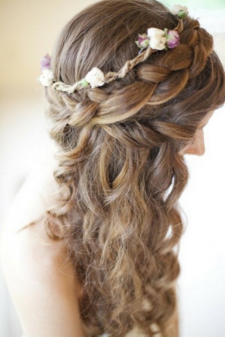 Flechtfrisuren lange haare hochzeit