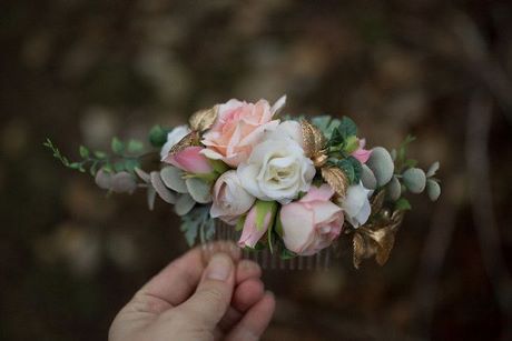 Blumen haarspange hochzeit