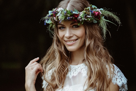 Braut kopfschmuck blumenkranz