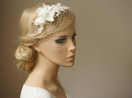 Fascinator braut ivory