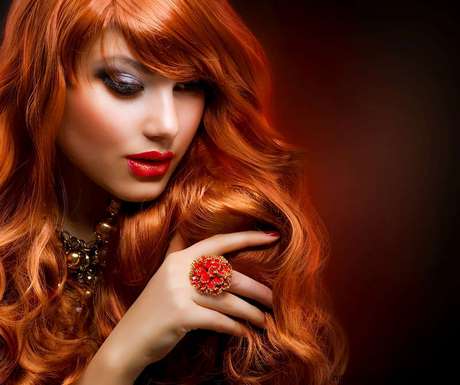 Lange rote haare