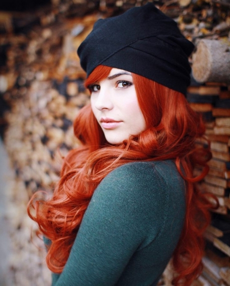 Lange rote haare
