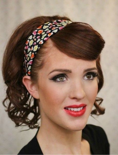 Rockabilly haarband frisur