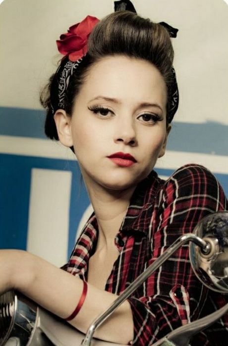 Rockabilly haarband frisur