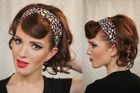 Rockabilly haarband frisur