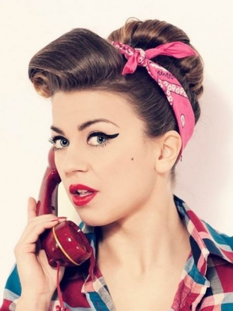 Rockabilly haarband frisur