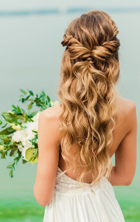 Brautfrisuren offene haare mit schleier