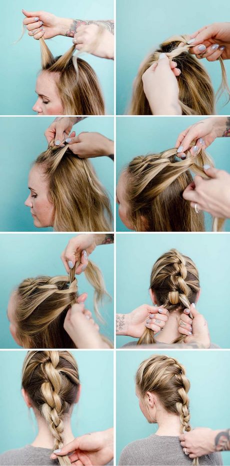 Flechtfrisuren einfach kurze haare