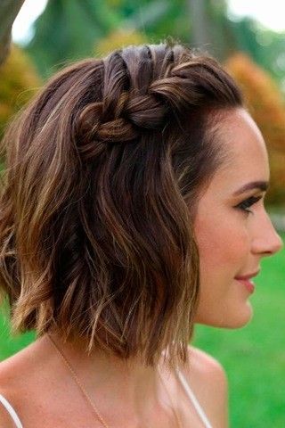 Flechtfrisuren einfach kurze haare
