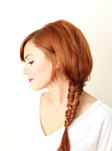 Haare fischgrätenzopf