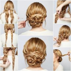 Haare flechten hochzeit