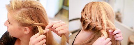 Seitlich haare flechten