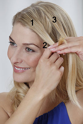 Seitlich haare flechten