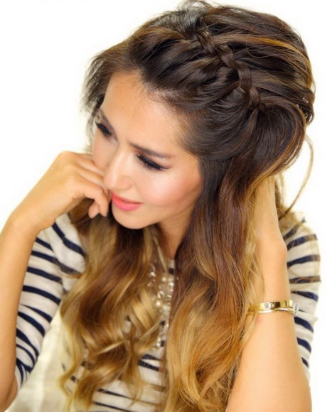 Seitlich haare flechten