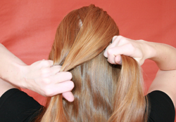 Zopf flechten 2 stränge haare