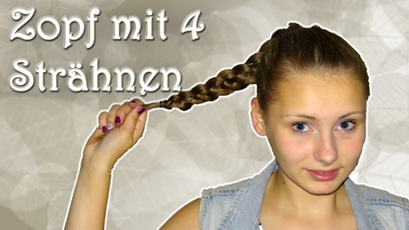 Zopf flechten 2 stränge haare