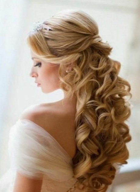 Frisur hochzeit locken