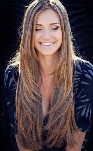 Glatte haare schnitt
