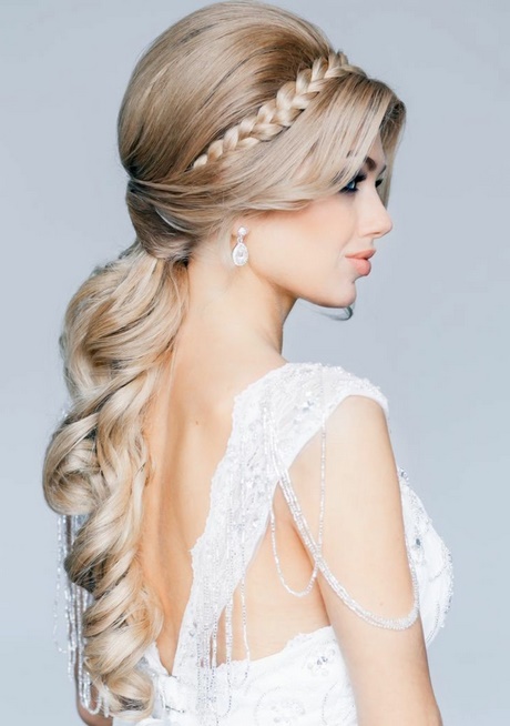 Lange haare hochzeit