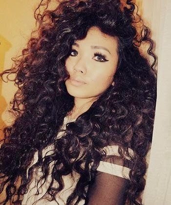 Stufenschnitt locken