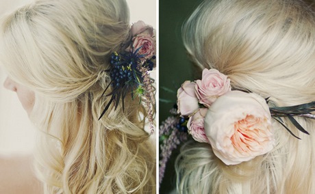 Blumen im haar hochzeit