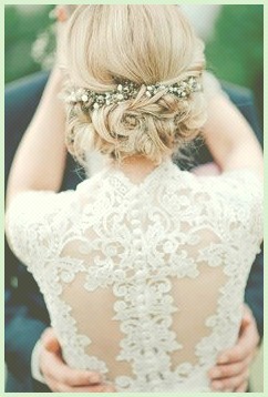 Haar blumen hochzeit